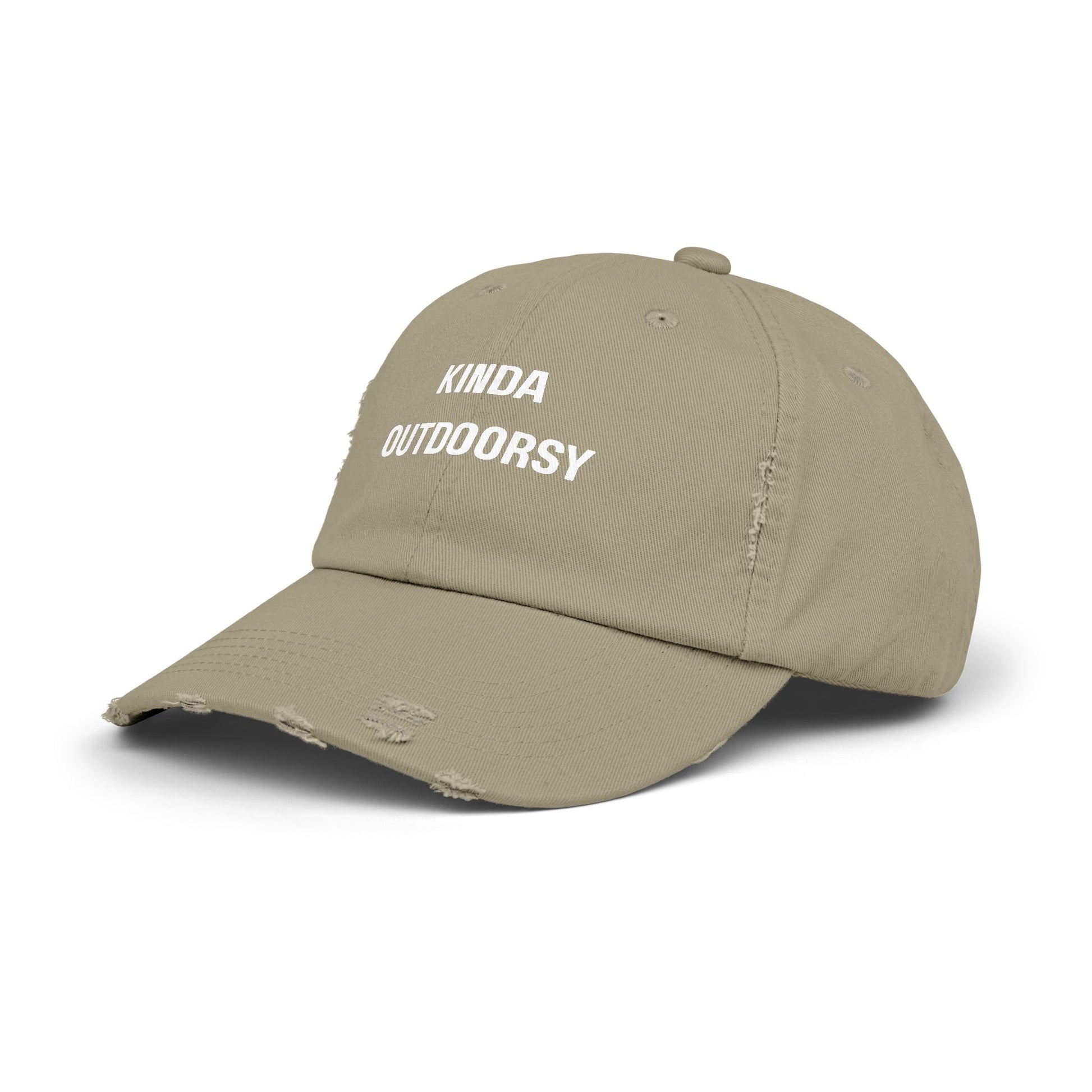 Kinda Outdoorsy Distressed Unisex Cap