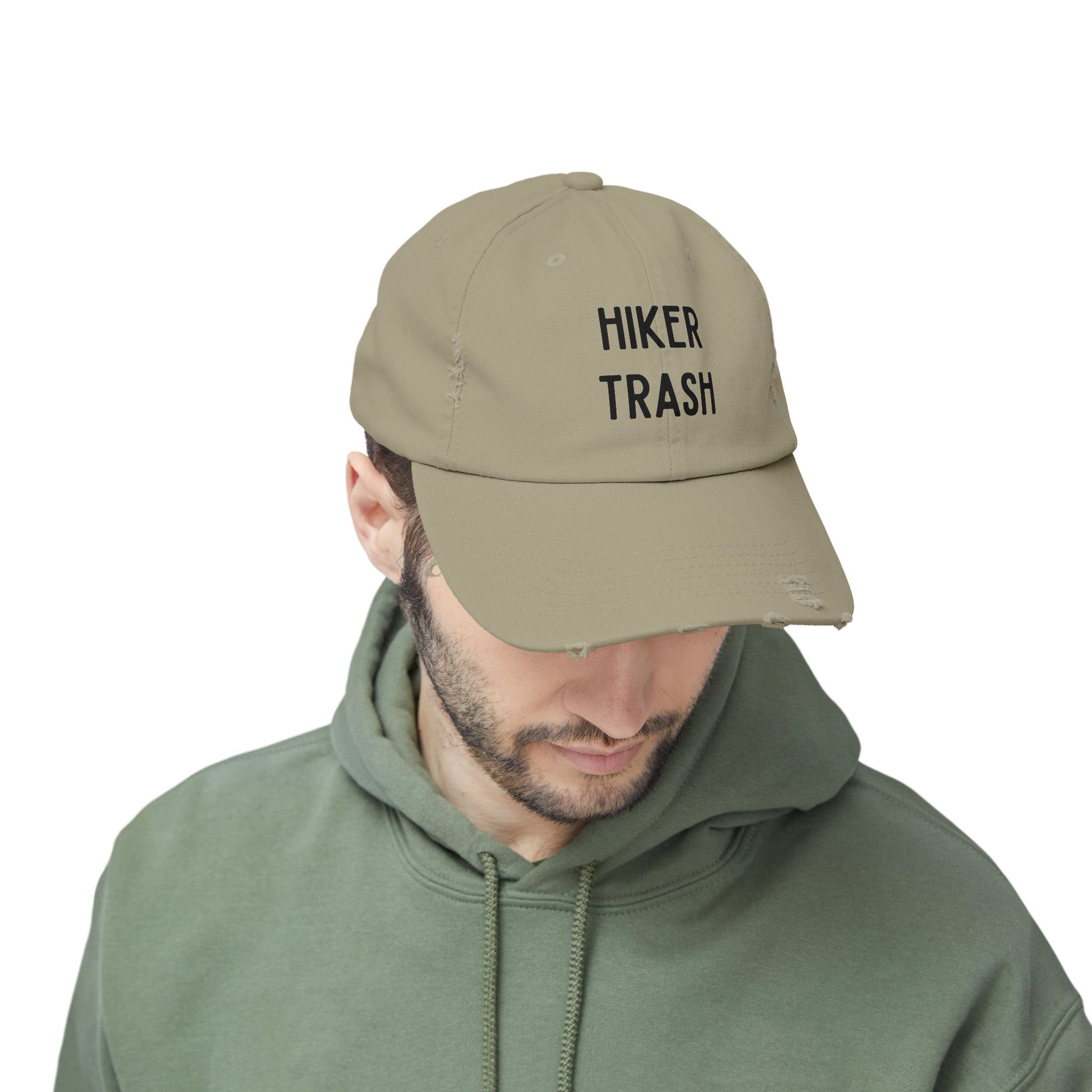 Hiker Trash Distressed Unisex Cap