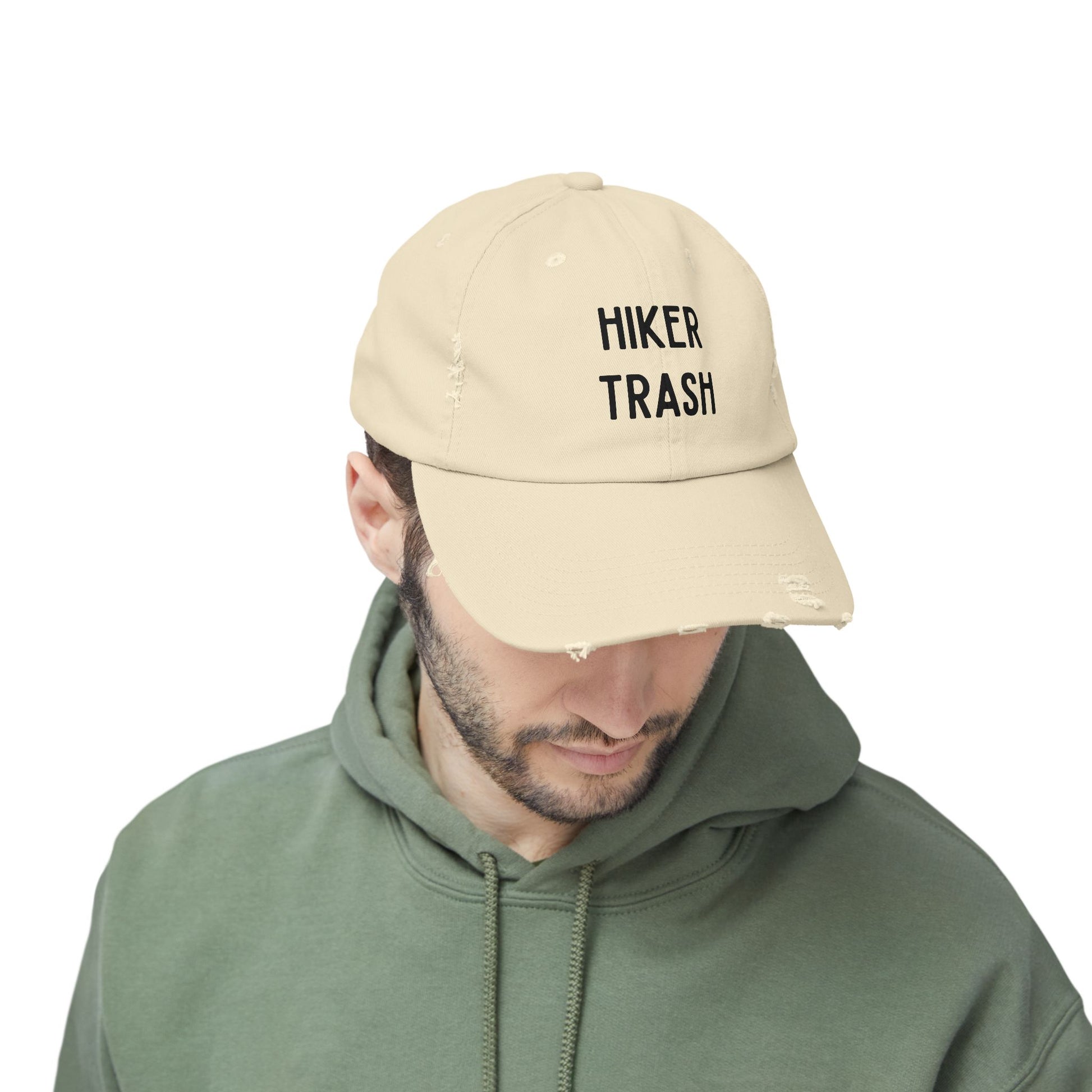 Hiker Trash Distressed Unisex Cap