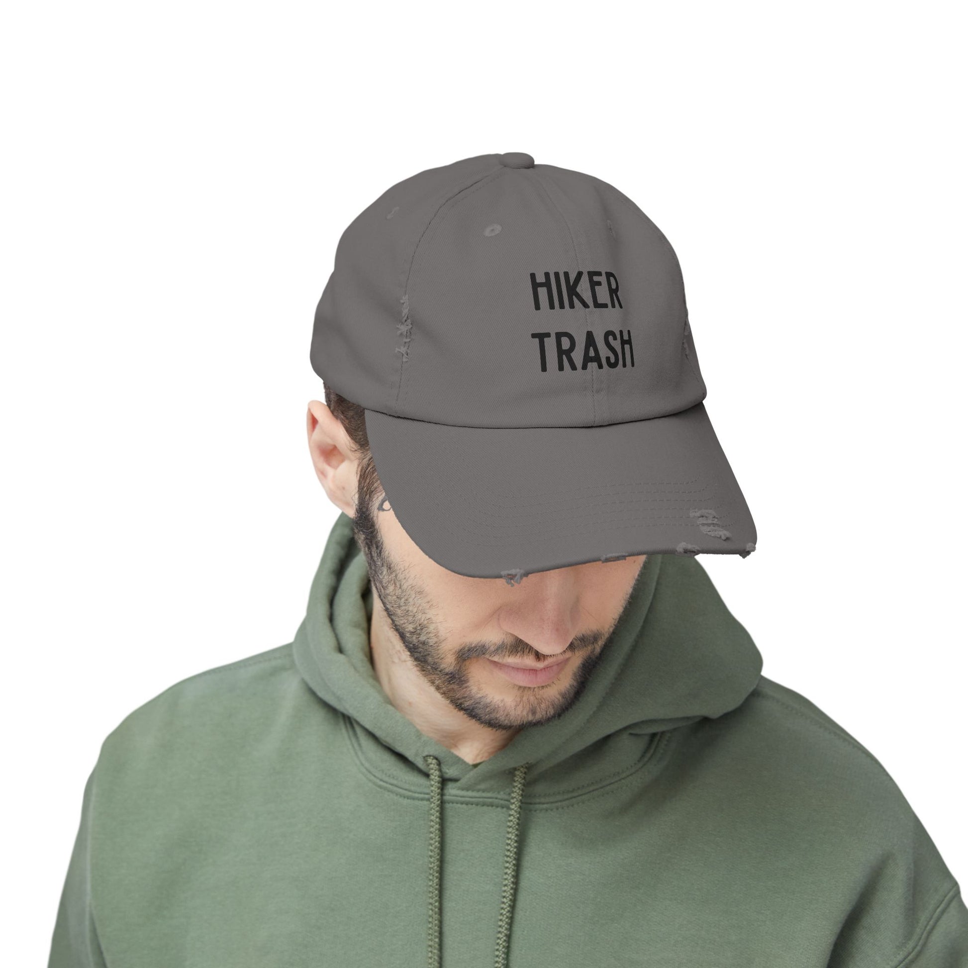 Hiker Trash Distressed Unisex Cap