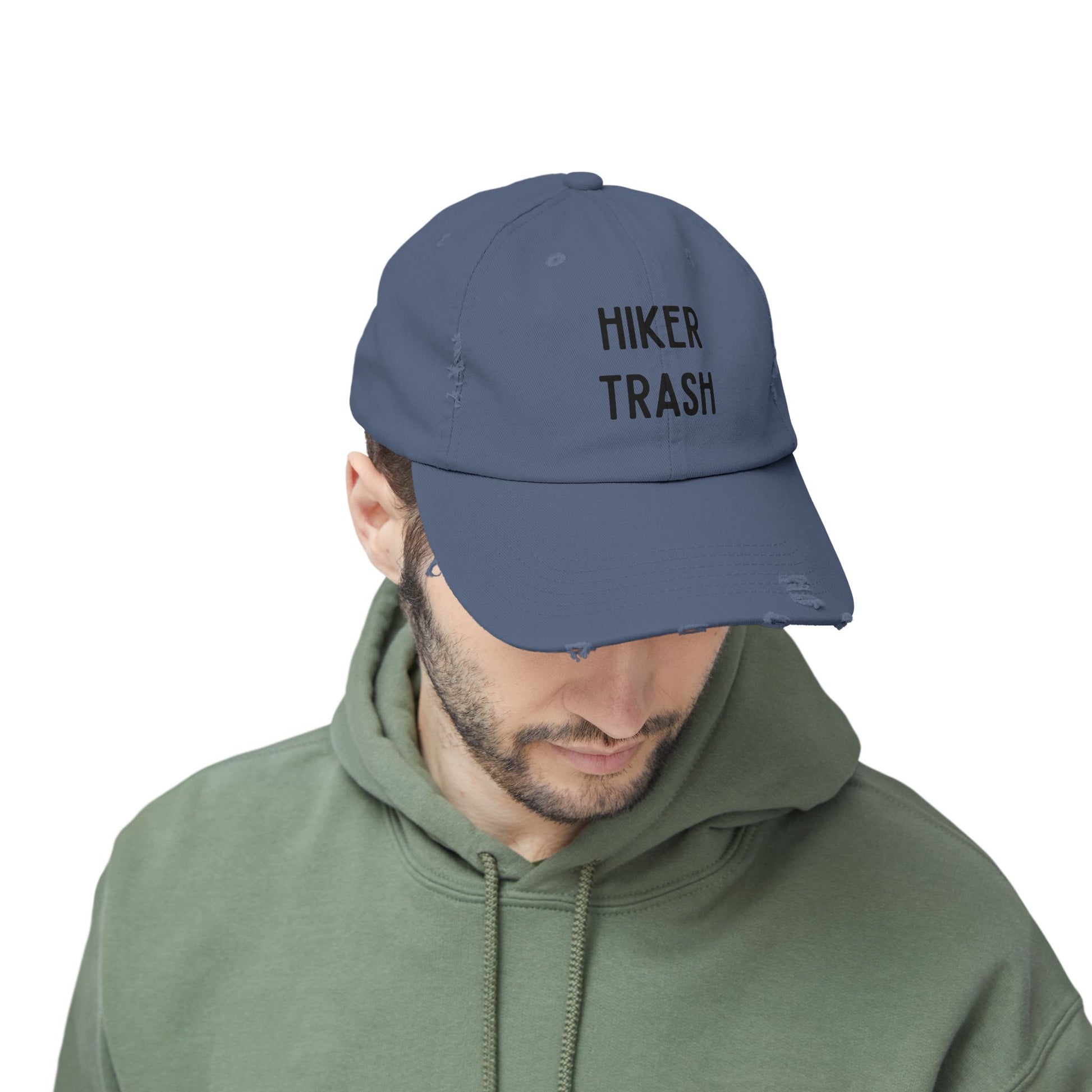 Hiker Trash Distressed Unisex Cap