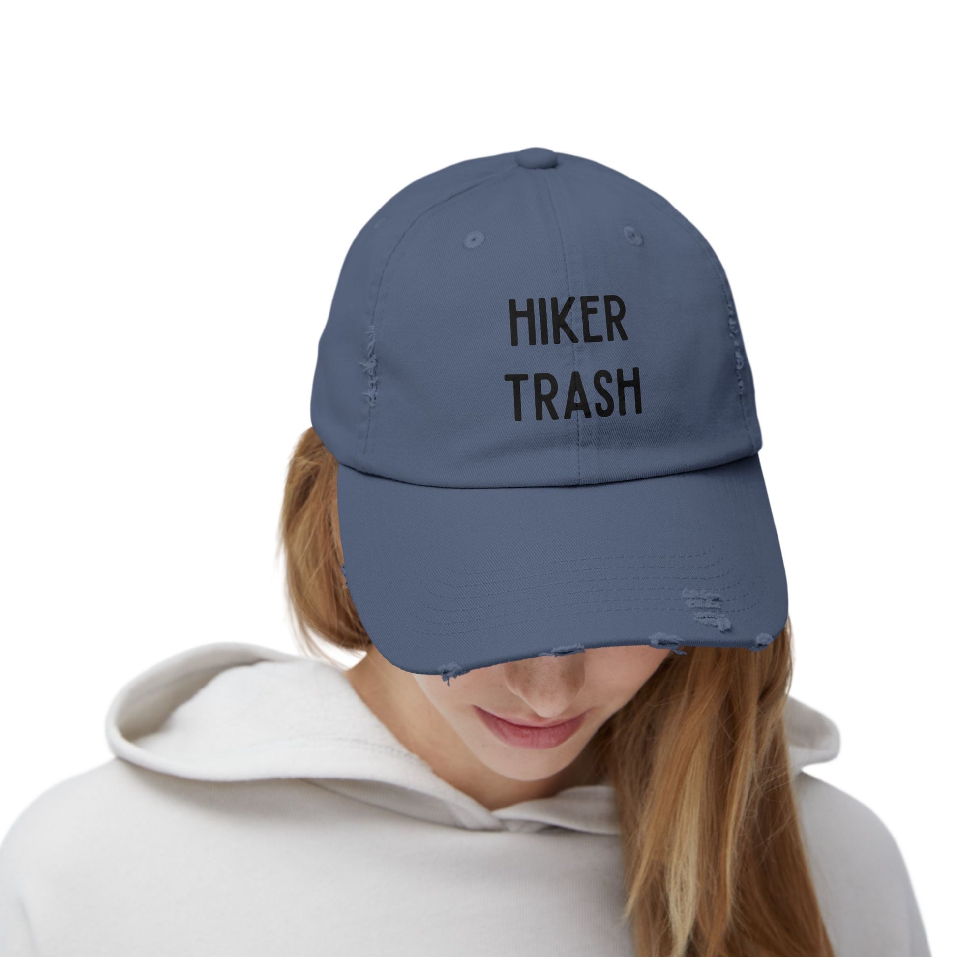 Hiker Trash Distressed Unisex Cap