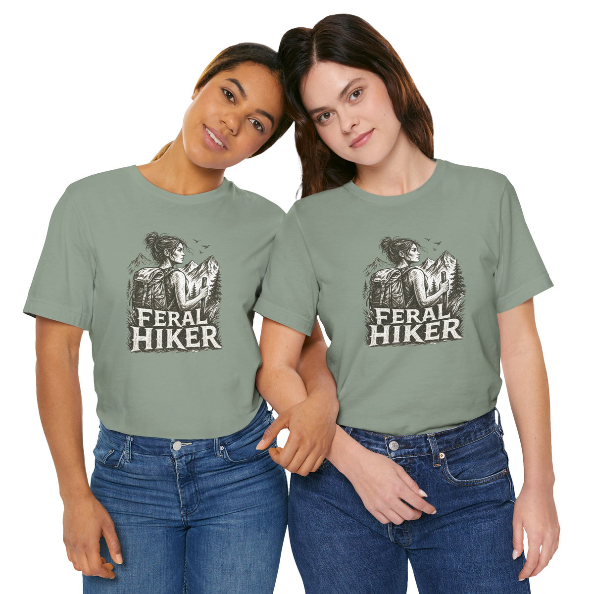 Feral Hiker T‑Shirt — Adventure Graphic Tee for Outdoor Lovers