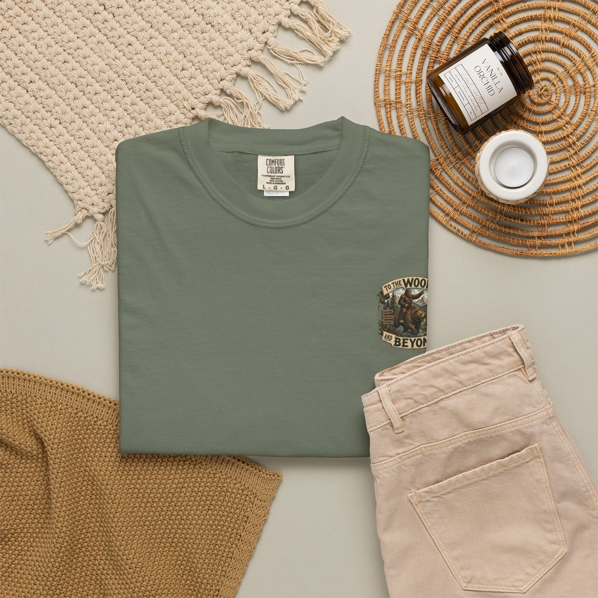 To the Woods and Beyond Bear Camping T-Shirt