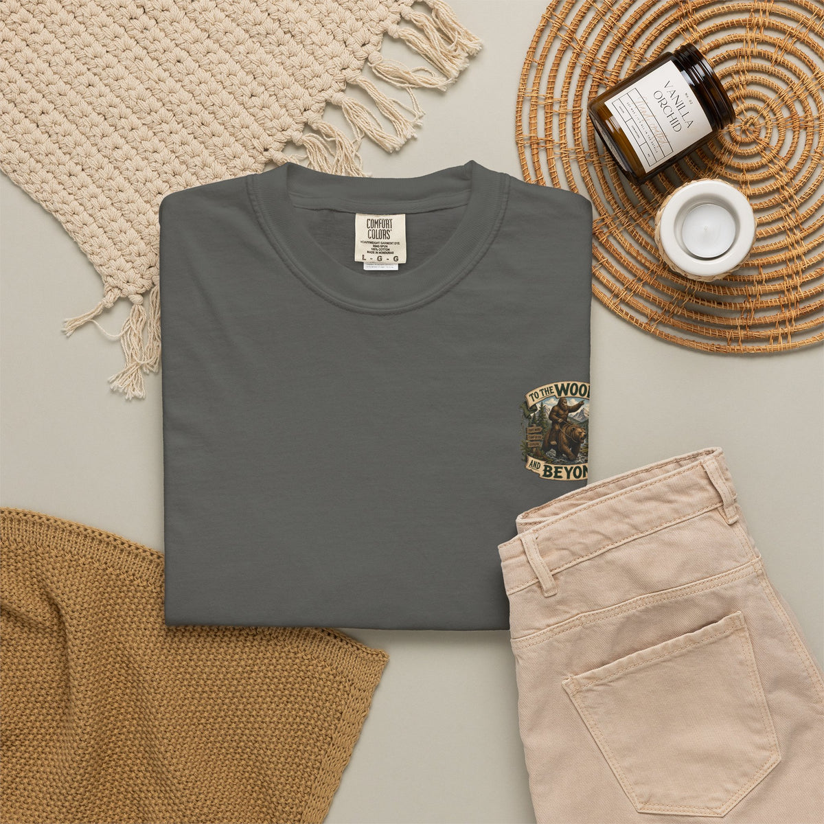 To the Woods and Beyond Bear Camping T-Shirt