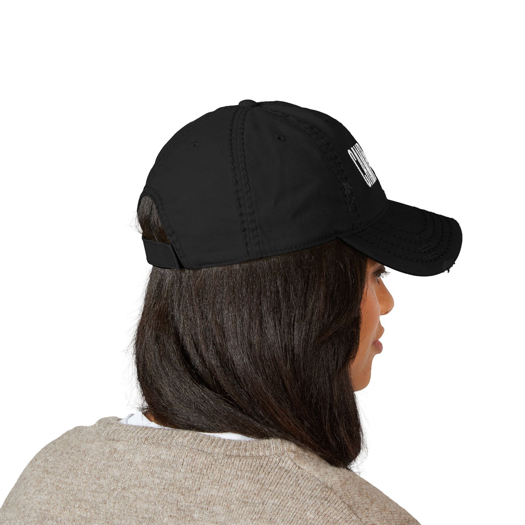 Camp More Distressed Embroidered Dad Hat