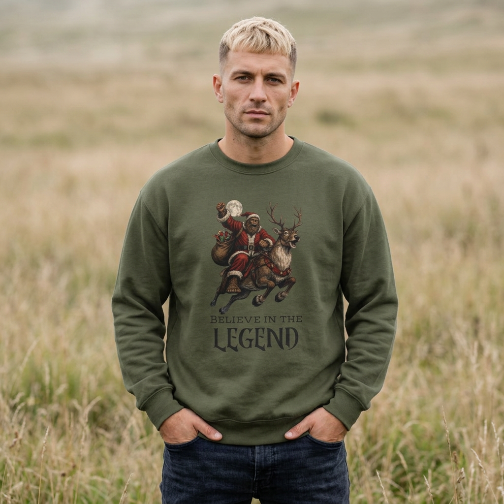 Believe in the Legend Christmas Sweatshirt