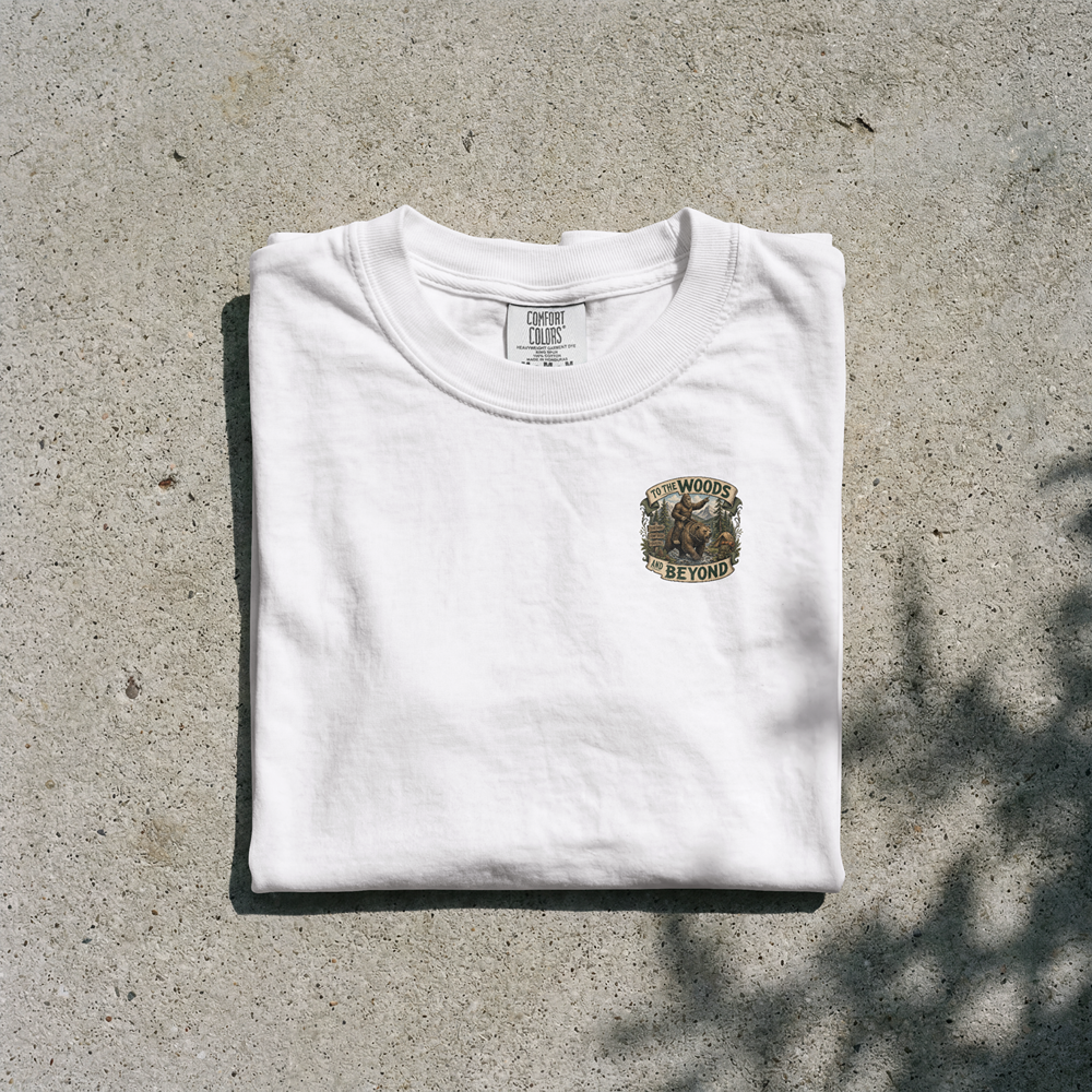 To the Woods and Beyond Bear Camping T-Shirt