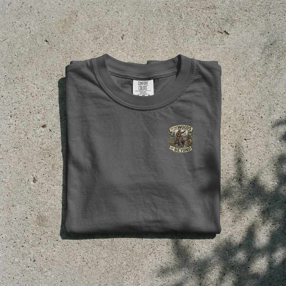 To the Woods and Beyond Bear Camping T-Shirt
