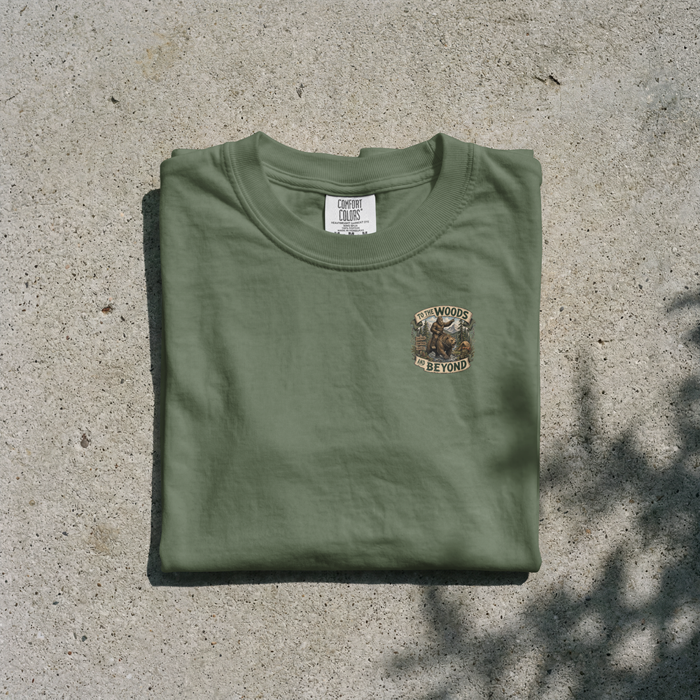 To the Woods and Beyond Bear Camping T-Shirt