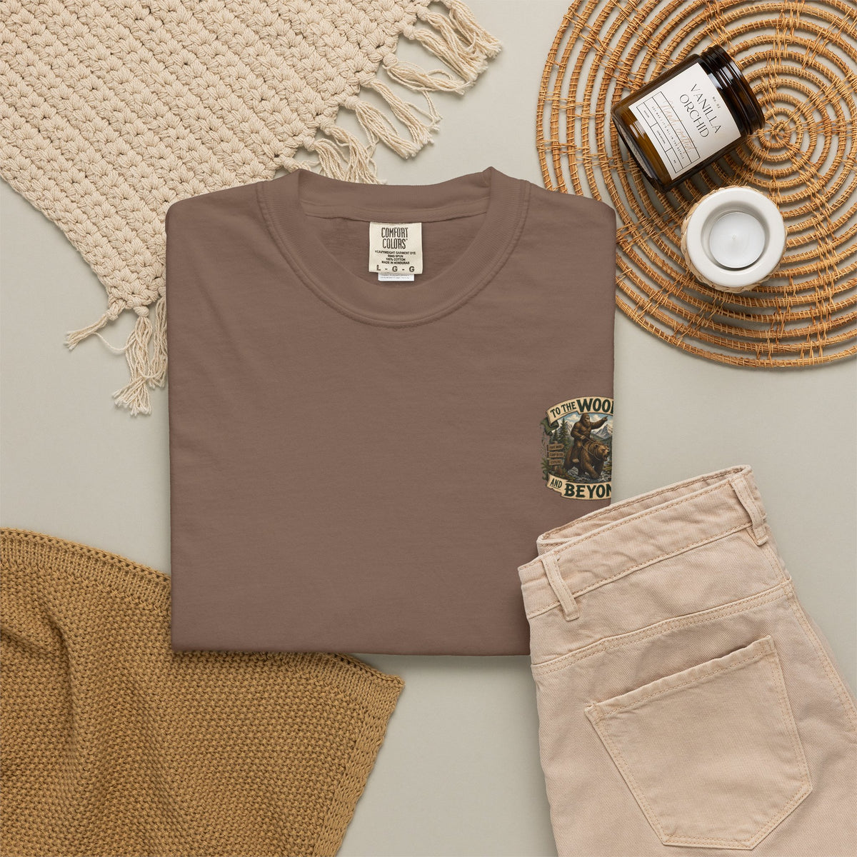 To the Woods and Beyond Bear Camping T-Shirt