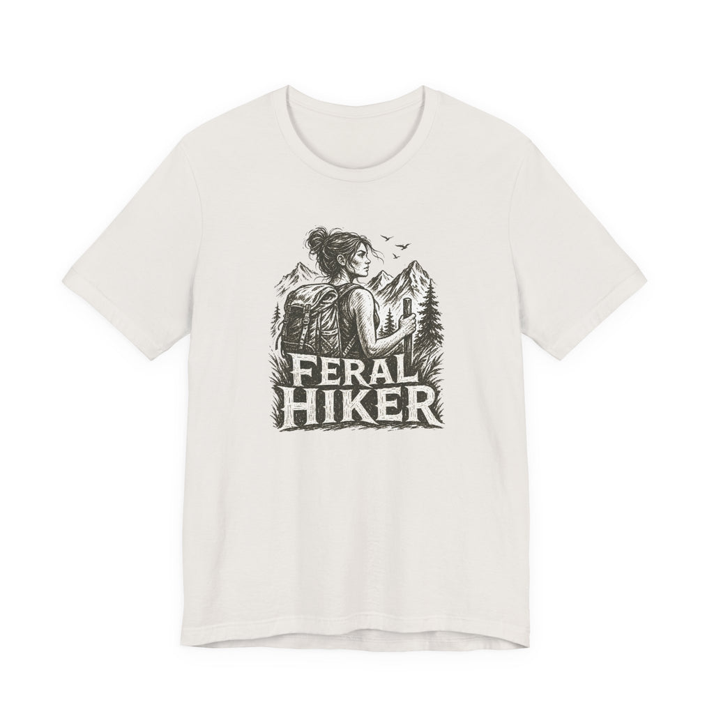Feral Hiker T‑Shirt — Adventure Graphic Tee for Outdoor Lovers