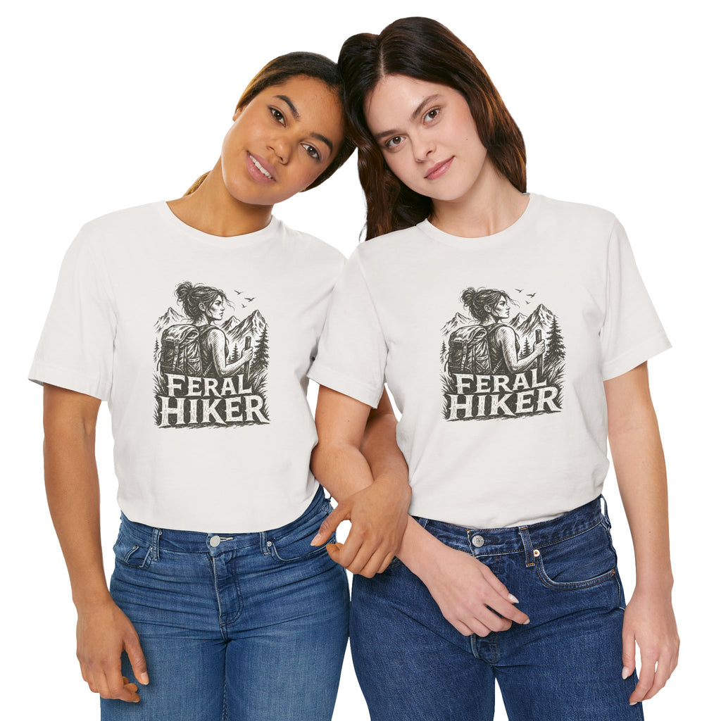 Feral Hiker T‑Shirt — Adventure Graphic Tee for Outdoor Lovers