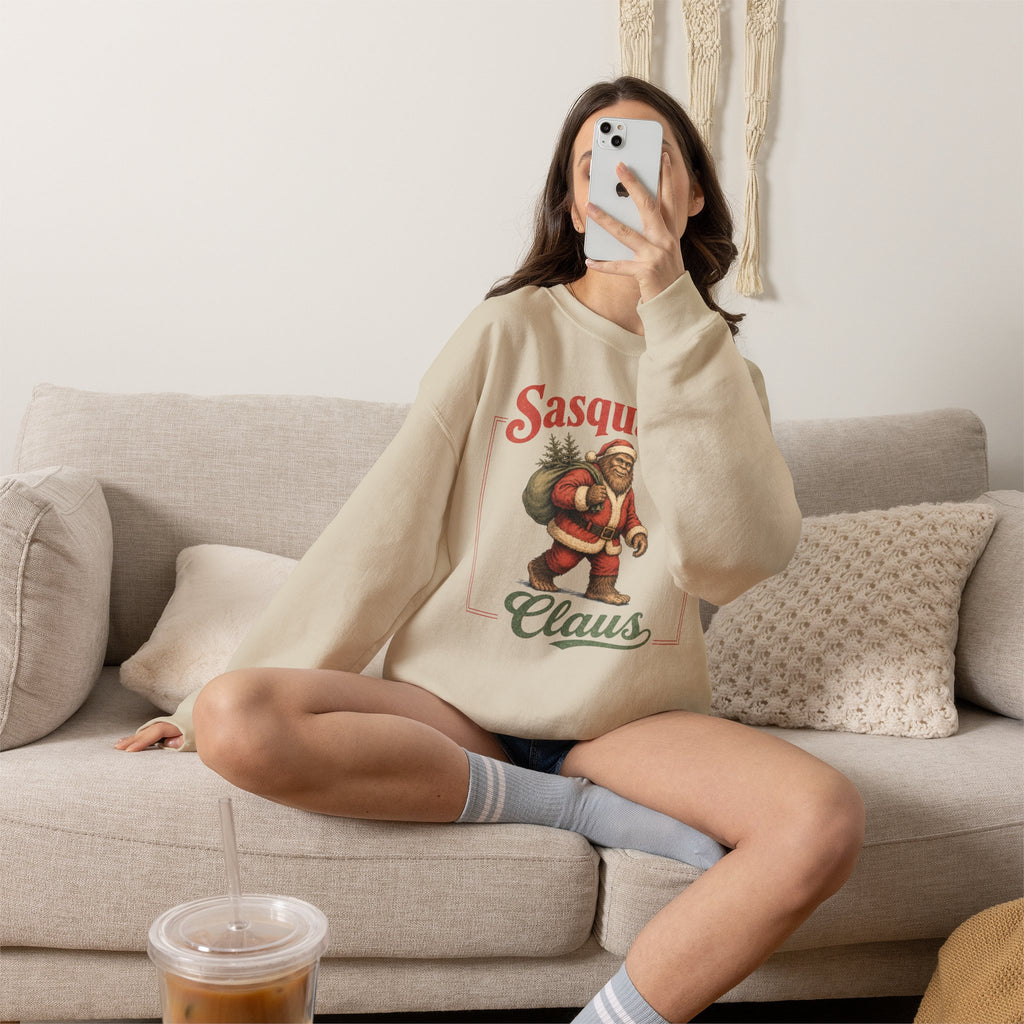 Sasquatch Claus Christmas Sweatshirt